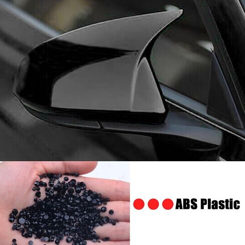 Auto Car Mirror Cover Rearview Mirror Guard Covers Side Cap Trim for Mustang 2015-2025 GT/GT Premium/Ecoboost/Ecoboost Premium/V6,Not Fit for Mach-e,With Turn signal Light,Carbon Fiber Look in Saudi Arabia