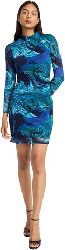 Donna Morgan Women's Mock Turtleneck Mini Long Sleeve Bodycon Party Dress in Saudi Arabia