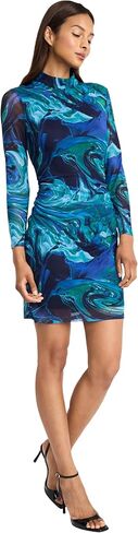 Donna Morgan Women's Mock Turtleneck Mini Long Sleeve Bodycon Party Dress in Saudi Arabia
