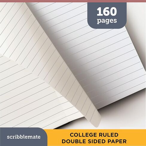 Lined journal notebook, 6 Pack A5 Lined Notebook Journal for Women & Men, 160 Pages, Medium 5.75" x 8.25 Inches Hardcover Journaling Notebooks, 100 GSM Premium Paper (6 Pack, Variety Pack in Kuwait