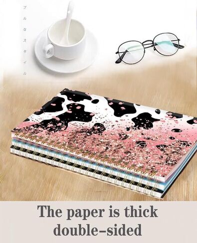 Spiral Journal Notebook,A5 Hardcover Lined Journals for Women Girl 6 x 8.3 in,120 Pages Thick Paper,Cute College Ruled Writing Notebook for Gifts Office Work School(Dragonfly Flower) in Kuwait