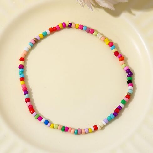 Beaded Bracelets for Women Summer Beach Bracelets Jewelry Sets Bohemian Stackable Beaded Stretch Boho Bracelets Bulk Small Beaded Bracelets Pack in Saudi Arabia