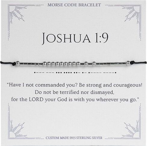 Morse Code Bracelets for Women Mom Sister BFF, Bible Verse Bracelets, Christian Gifts for Women, Religious Bracelets in Saudi Arabia