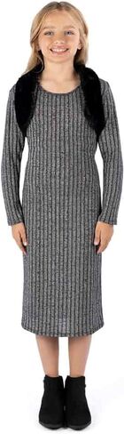 Speechless Girls' Sleeveless Midi Dress and Shrug in Saudi Arabia