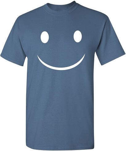 Happy Graphic Smile Sarcastic Novelty Funny Kids Youth T Shirt in Saudi Arabia