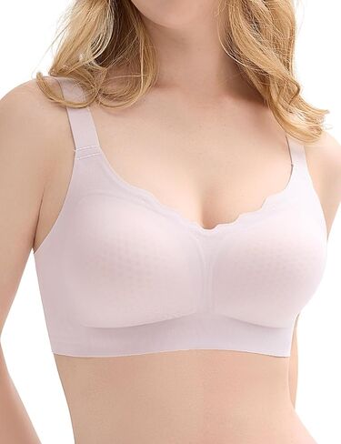 Bras for Women No Underwire, Wireless Bras with Support, Breathable Padded Bra Seamless Everyday Bras in Saudi Arabia