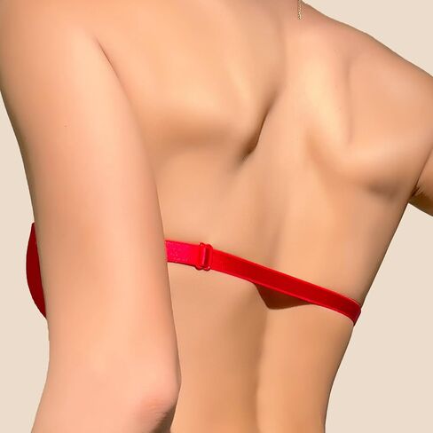 Push Up Strapless Lace Bra for Women Padded Anti-Slip Seamless Mutiway Bra Underwired Invisible Supportive Bras in Saudi Arabia