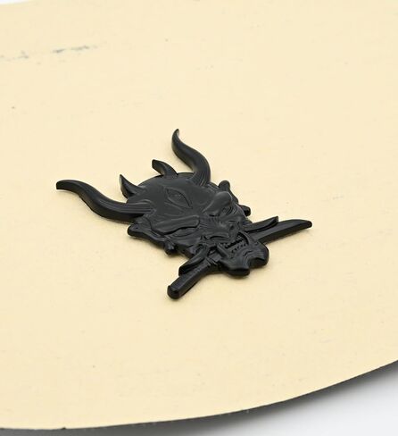 Kaolituis Metal Car Sticker, Japanese Hannya mask Decal, Devil Death Skull Cool Badge for Automotive, Truck, Motorcycle in Saudi Arabia