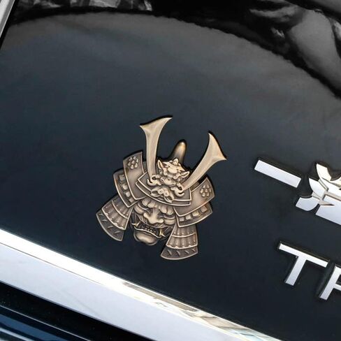 Kaolituis Metal Car Sticker, Japanese Hannya mask Decal, Devil Death Skull Cool Badge for Automotive, Truck, Motorcycle in Saudi Arabia