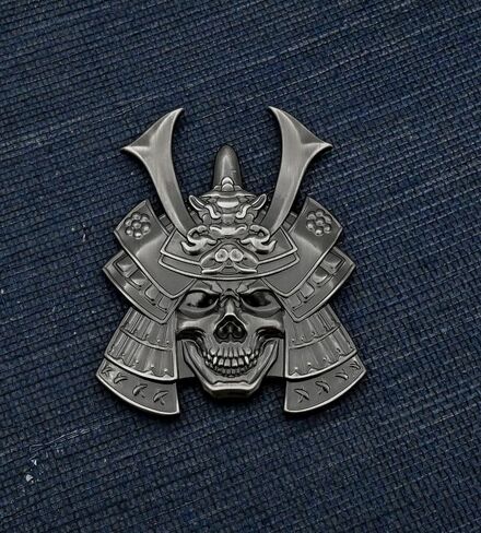 Kaolituis Metal Car Sticker, Japanese Hannya mask Decal, Devil Death Skull Cool Badge for Automotive, Truck, Motorcycle in Saudi Arabia