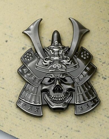 Kaolituis Metal Car Sticker, Japanese Hannya mask Decal, Devil Death Skull Cool Badge for Automotive, Truck, Motorcycle in Saudi Arabia