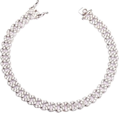 8 مللي متر مطلية بالذهب تشيكوسلوفاكيا مثلج ميامي الكوبي ربط خلخال سوار المرأة بلينغ موضة الهيب هوب حفلة القدم مجوهرات هدية in Kuwait