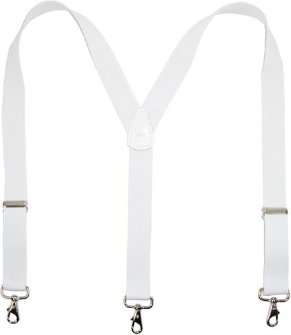 CTM® Men's Big & Tall Elastic Solid Color Y-Back Suspender with Swivel Hook Ends in Kuwait
