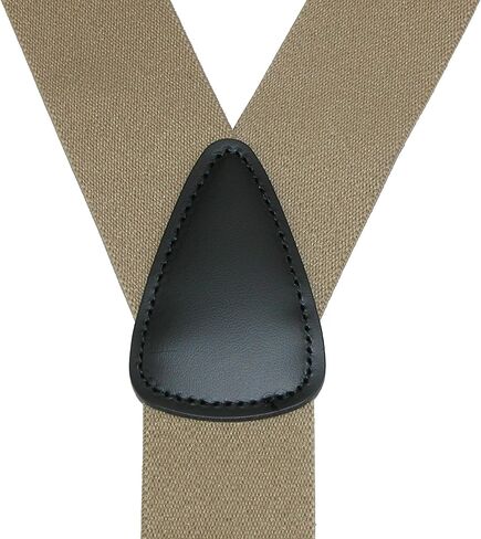 CTM® Men's Big & Tall Elastic Solid Color Y-Back Suspender with Swivel Hook Ends in Kuwait
