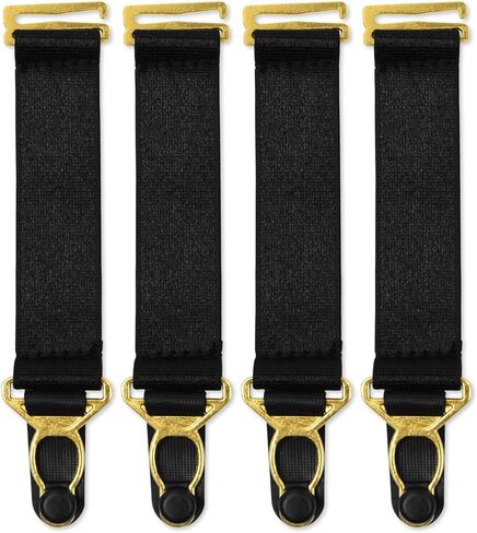 Satini Short Metallic Clip Wide Suspender Belt Lingerie Straps in Kuwait