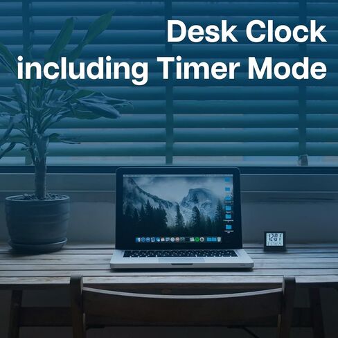 ساعة MMOBIEL الرقمية LCD منبه للسفر قابلة للطي مع إضاءة خلفية - ساعة رقمية مع مؤشر اليوم والتاريخ ودرجة الحرارة - ساعة منبه رقمية للطاولة - ساعة مكتب تعمل بالبطارية - فضي in Kuwait