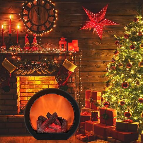 YWBL-WH LED Fireplace Lantern LED Desk Stove Decorative Lantern Touch Switch Simulation Fireplace Light in Saudi Arabia