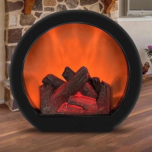 YWBL-WH LED Fireplace Lantern LED Desk Stove Decorative Lantern Touch Switch Simulation Fireplace Light in Saudi Arabia