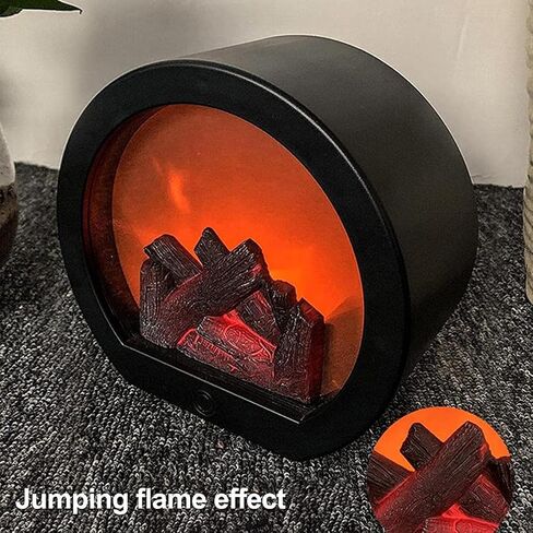 YWBL-WH LED Fireplace Lantern LED Desk Stove Decorative Lantern Touch Switch Simulation Fireplace Light in Saudi Arabia