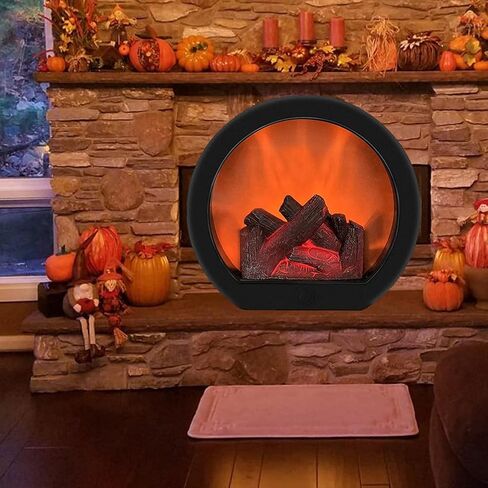 YWBL-WH LED Fireplace Lantern LED Desk Stove Decorative Lantern Touch Switch Simulation Fireplace Light in Saudi Arabia