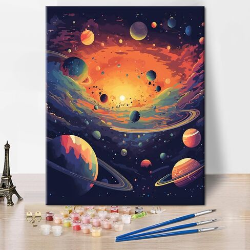 Paint by Numbers Kit for Adults, A Couple of Lion and Lioness Paint by Number, Triangle Shards Style Adult Paint by Number Kits, Adults' Paint-by-Number Kits, 16X20 Inch Flameless Paint by Numbers Kit in Saudi Arabia