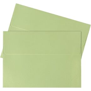 Granhoolm 25 pack Green Pearlized Shimmer A6 Envelopes,4x6 Envelopes,A6 Pearl Paper Envelopes,Gift card envelopes,Envelopes 4x6 for Invitations(4.75 x 6.5 in,Green Pearlized Shimmer)