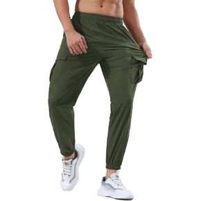 DAVID.ANN Men's Casual Drawstring Jogger Pants Gym Running Sweatpants