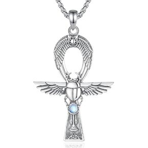 AEONSLOVE 925 Sterling Silver Saint Benedict/St Michael/St Christopher/Cruz de Caravaca Cross/Archangel Pendant Necklace Protection Religious Gifts for Women Men