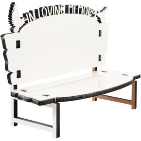 Tofficu White Embryo Chair Heat Transfer Memory Bench Diy Photo Frame Sublimation Blank Heat Press Blanks Table Decorations for Dining Table Heat Transfer Blank Wood Christmas Billet