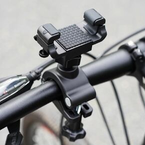 UPPEL Bike Phone Mount 360° Rotatable Bike Phone Holder Universal Cell Phone Bicycle Stand for iPhone and More 3.5-7 inch Cellphone - 2.1-3.5 in Width-Black