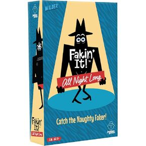 JACKBOX Games Fakin’ It All Night Long Board Game – Board Game for Mature Game Nights and Parties – Spicy Card Game for Adults Ages 17+ (3-6 Players)