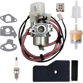 EU2000I Carburetor for Honda EB2000i EB2000I EB2000IT1 EU2000IK1 BF30E B/D/E Carb with Air Filter Spark Plug Gasket Fuel Line Kit - 16100-Z0D-D03 16100-Z0D-D01 Carburetor