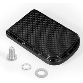 Brake Pedal Cover Compatible with Harley Davidson Softail Road King Dyna Electra Road Glide, Brake Pedal Pad for Motorcycle Accessories(Black)
