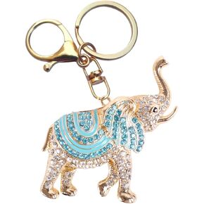 Cute Keychain,Lovely Rhinestone Silicone Key Decoration for Women,Sparkling Keyring Crystal Purse Pendant,Gift to Friends