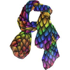 وشاح حريري طويل للسيدات من Poeticcity، شال من الساتان والشيفون كبير الحجم وغطاء للرأس واقي من الشمس in Kuwait