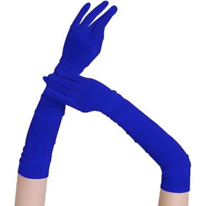 Long Opera Party Gloves for Women,1920s Tea Party Gloves,Women's Sexy Sheer Gloves Costume Stretchy Elbow Length