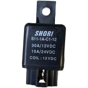 1 قطعة مرحل السيارة شوري 12VDC 30A S11-1A-C1-12 أسود