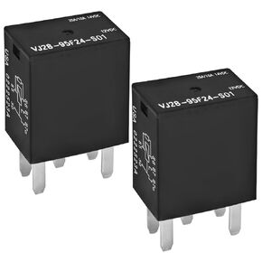 VJ28-95F24-S01 Automotive Relay (Pack of 2)- 12VDC 5-Pin Connectivity Relay for Reliable Power Control and Versatile Applications