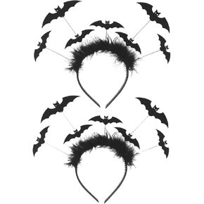Halloween Headband Bat HeadBand for Funny Halloween Party Cosplay Decoration Hair Accessories Dress Up, 2 Pack