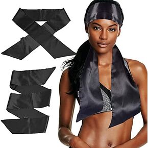 2Pcs Satin Edge Laying Scarf Scarves for Women's Hair Laying Scarf Lace Front Wig, Non Slip Hair Wrap Wigs Grip Band