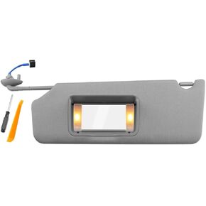 Left Driver Side Sun Visor Fits for Honda Pilot 2017 2018 2019 2020 2021 Ridgeline 2018 2019 2020, Replace 83280-TG7-A12ZA Dark Beige