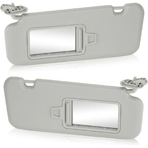 Gray Driver Left Side + Right Passenger Side Sun Visor Replacement Compatible with 2016 2017 2018 2019 Hyundai Elantra Replace 85210-F0100TTX