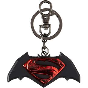 DC Superman v Batman Dawn of Justice Limited Edition Black Pewter Keyring Key Ring, Multi Color