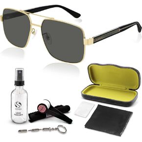 Gucci GG 0529S Square Shape Sunglasses + Bundle with eSHADES Luxury Eyewear Kit