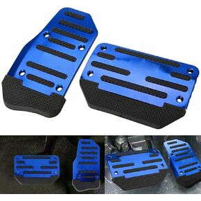 Car Pedal Pads Car Brake Pedal Pad Manual Transmission Pedal Covers Replacement Kit Non-Slip Foot Pedal Covers Set Alloy Brake Gas Clutch Pedal Kits for Car SUV ATV (Red, 3 PCS, Manual)