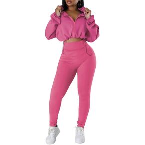 Adogirl Tracksuit for Women Casual Zip Up Two Piece Outfits Athletic Matching Jacket Sweatshirt Skinny Pants Sweatsuit