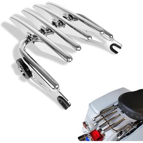 Detachable Stealth Mounting Luggage Rack Trunk Tour Pack Mount Compatible for Harley Touring 2009-2024 Road King Ultra CVO Limited Street Glide Road Glide Electra Glide Black in Kuwait