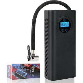 Tire Inflator Portable Air Compressor, Cordless Air Pump for Car Tires, Electric Bike Tire Pump for Motorcycle, Ball, Bicycle