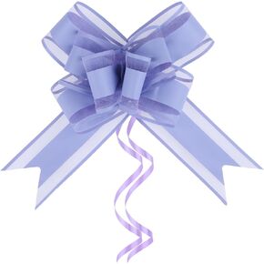20 Pieces Pull Bows Gift Wrapping Bow, 8" Ribbon Bows for Christmas Wedding Baskets Valentine's Day Large Gift Bows (Blue)