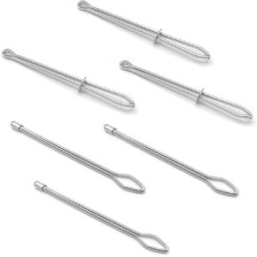 6 Pcs Bodkin Drawstring Threader Metal DIY Rope Threader Clip Bodkin Sewing Tool Tweezer Sewing for Hoodie Swim Trunk Sweatpant Short
